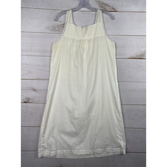 Vintage Barbizon Nightgown Womens S Cottage Prairie Sleeveless Embroidered Lace - Picture 8 of 9